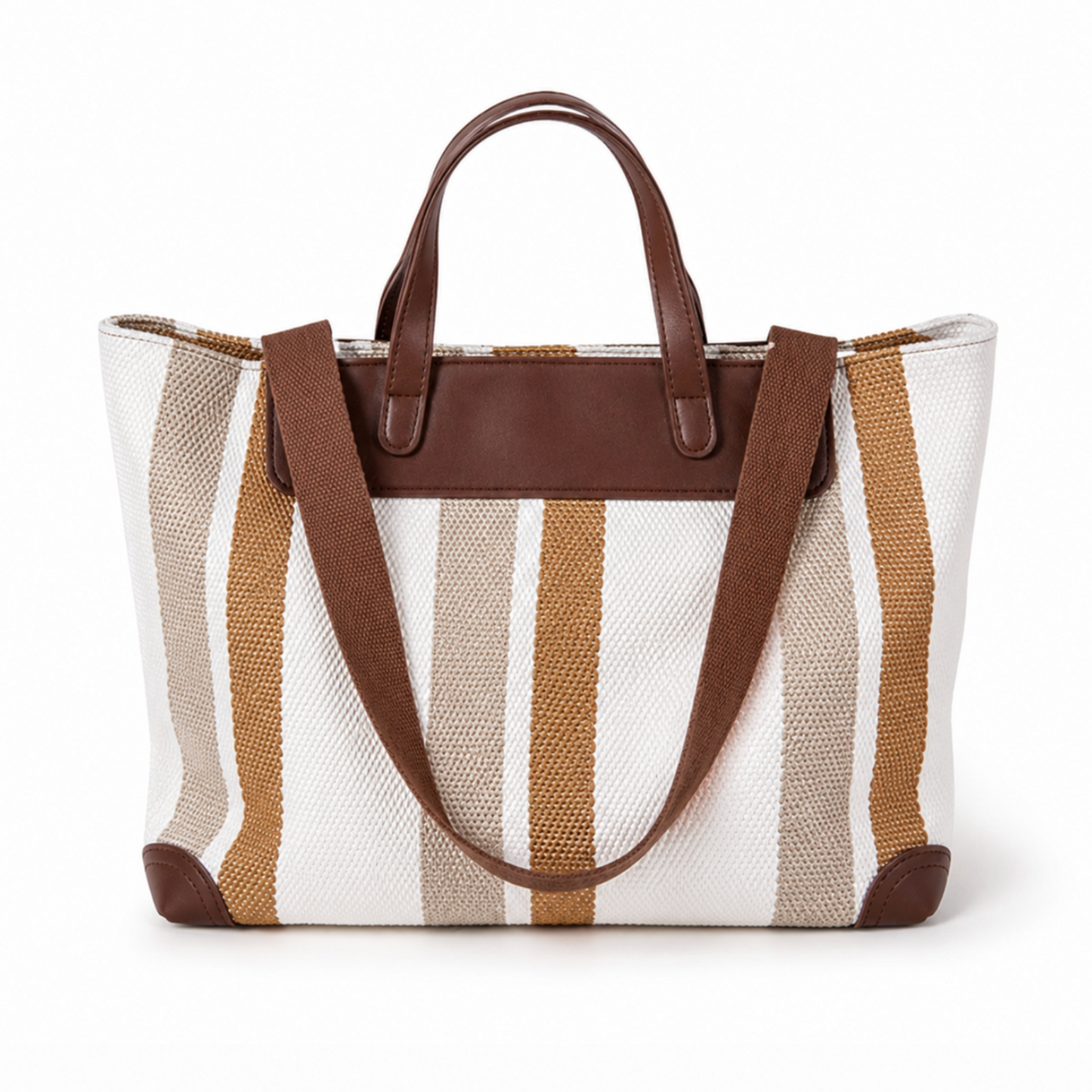 Striped Daily Tote Handbag
