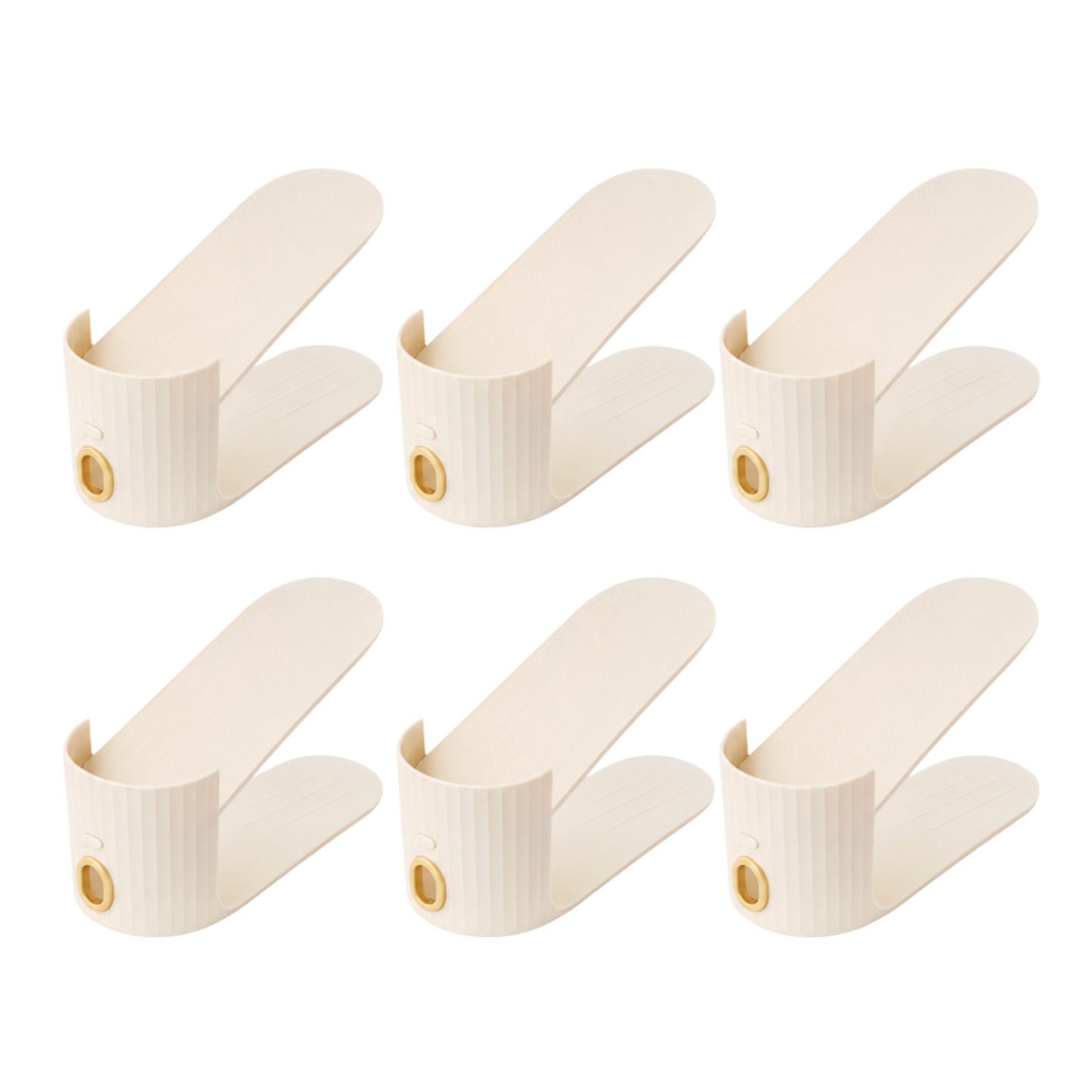 Set of 6 Adjustable Shoe Organisers