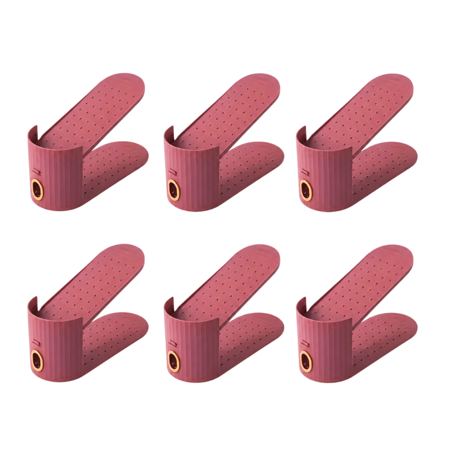 Set of 6 Adjustable Shoe Organisers