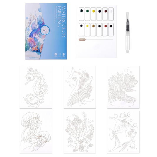 6-Piece Watercolour Painting Set