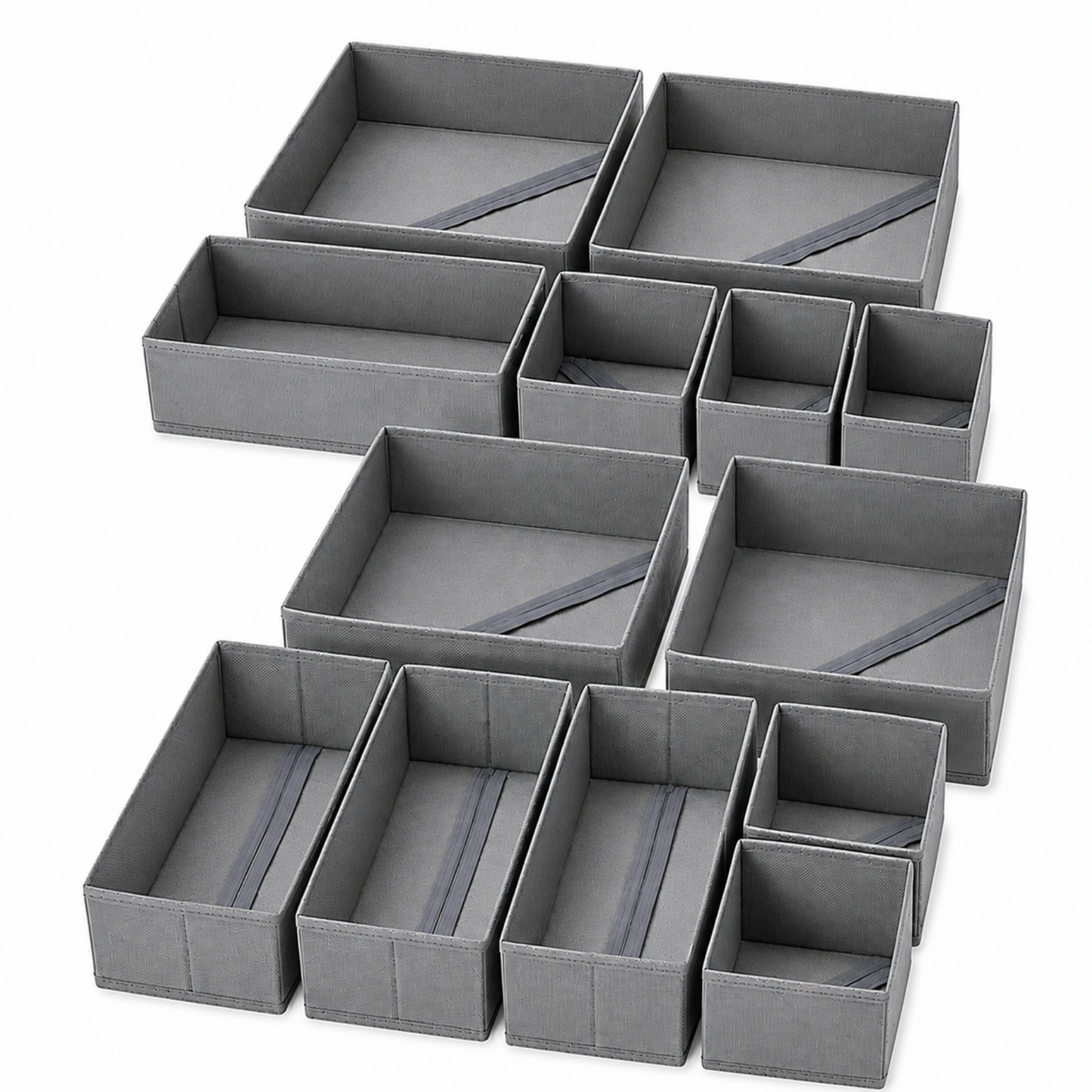 12 Piece Foldable Fabric Drawer Organiser Set